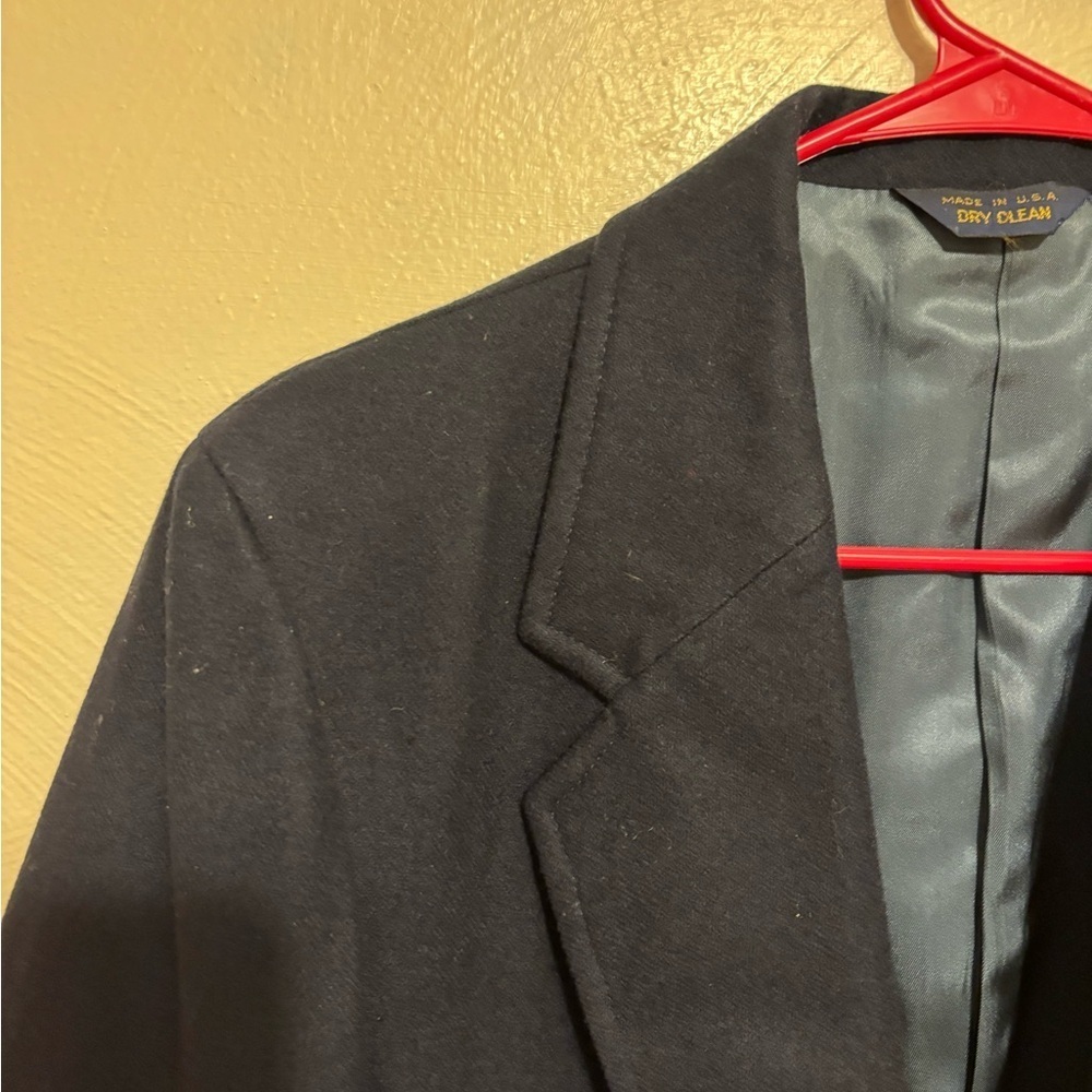 Vintage Pendleton Wool Blazer Men’s 42 Made in USA Navy Sport Coat - Picture 6 of 8